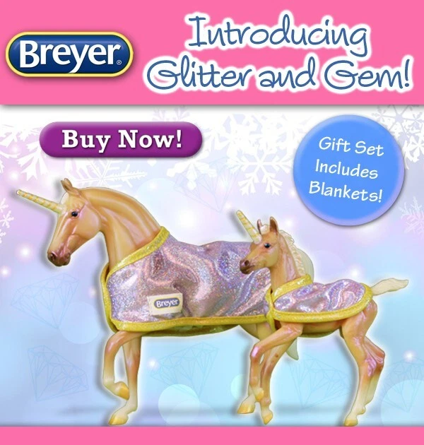 Breyer Unicorn Glitter and Gem 2014 Web Special 711999 NIB h4005