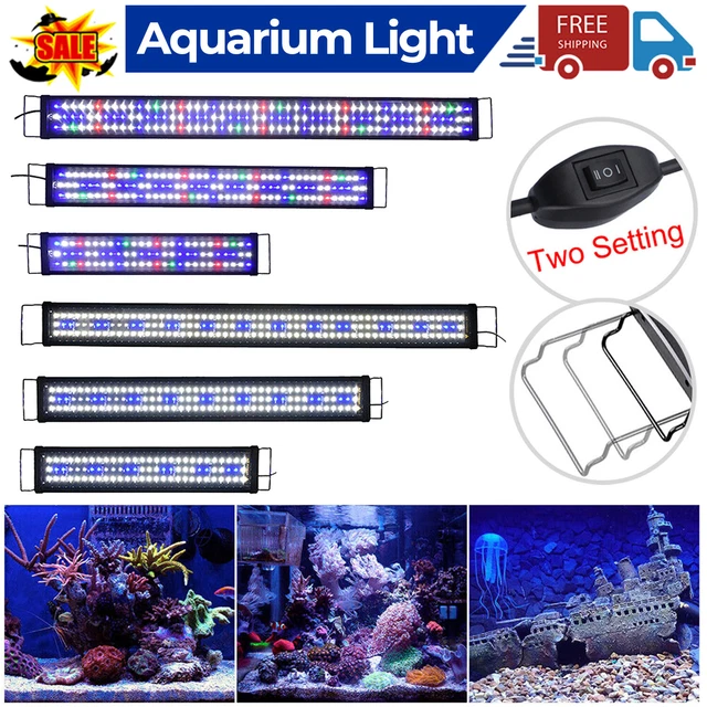 30-180 Aquarium Light Lighting Full Spectrum Aqua Plant Fish Tank Bar LED Lamp