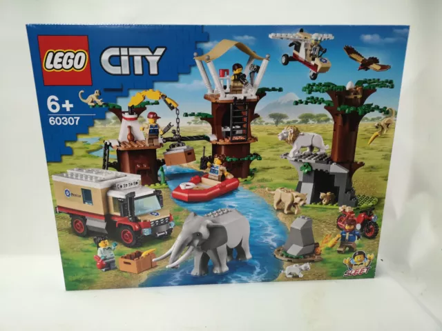 LEGO CITY 60307-Le camp de sauvetage des animaux sauvages- Neuf scellé