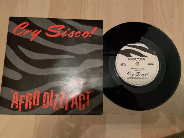 Cry Sisco!, Afro Dizzi Act, 7” Vinyl. 1988. AWOL 1. Play Tested