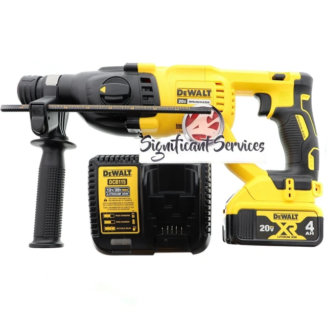 DEWALT DCH133B 20V MAX 4.0 AH XR Brushless 1” DHandle Rotary Hammer