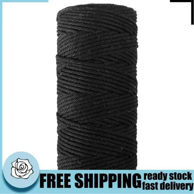 HIMS 3 Str?nge, 2 mm/3 mm, Makramee-Schnur, Baumwollschnur, gedrehtes Seil, Schn