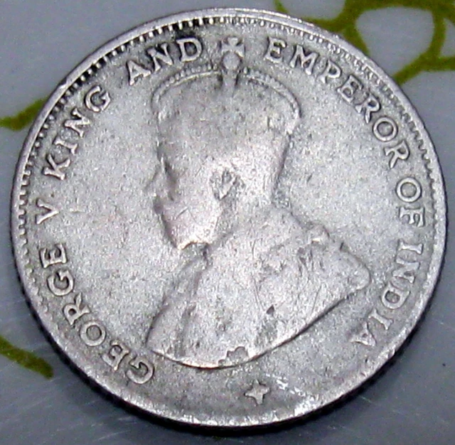 Coin Straits Settlement 10C 1916 Vf Silver 143-125
