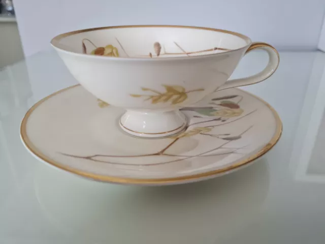 Heinrich H & Co SELB Floral Patterned Cup & Saucer Bavaria Germany