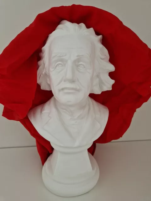 Einstein Büste aus Gips, Figur, Skulptur, Deko, Statue, 23 cm hoch, gebraucht