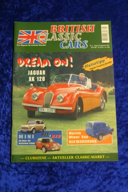 British Classic Cars 5/01 Jaguar XK 120 Morris Minor Van Mini alt gegen neu