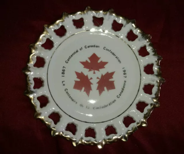 Centennial of canadian confederation 1867-1967 plate