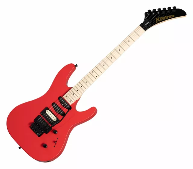 Kramer Striker HSS E-Gitarre Jumper Red Floyd Rose Tremolo Mahagoni Ahorn