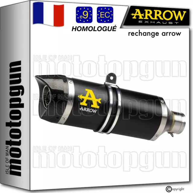 Arrow Pot Echappement Approuve Thunder Aluminium Noir C Yamaha Tracer 7 2024 24