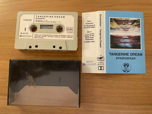 Rare cassette audio K7 tape TANGERINE DREAM STRATOSFEAR 56327 GT