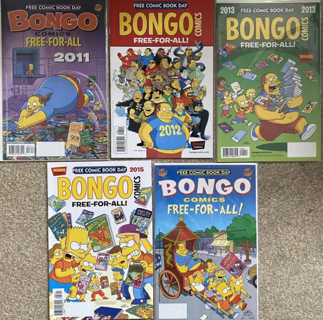 FREE COMIC BOOK DAY x 5 NM BONGO COMICS Simpsons