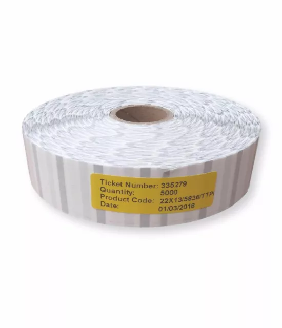 ROLL OF 5000 22mm x 13mm SMALL CLEAR LABELS STICKERS WITH PRINT MARK SEALS