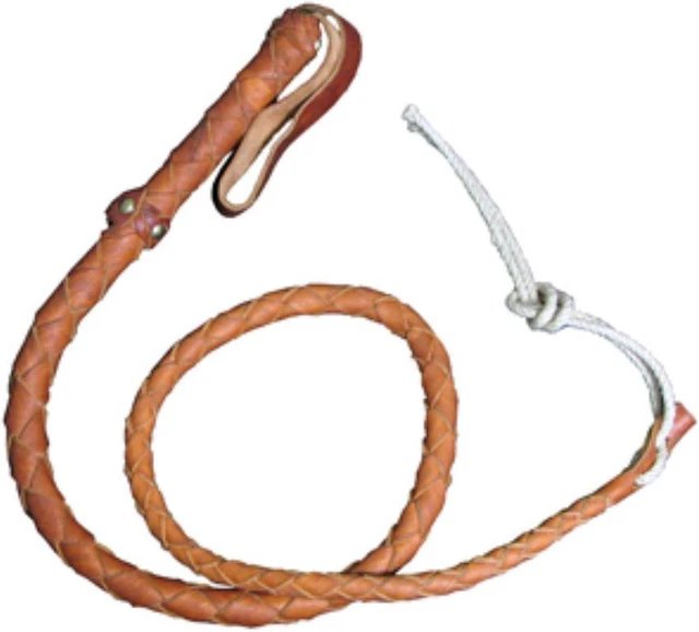 Denix Mini Top Grain Bullwhip Tan Spanish Leather One Piece Construction - OC012