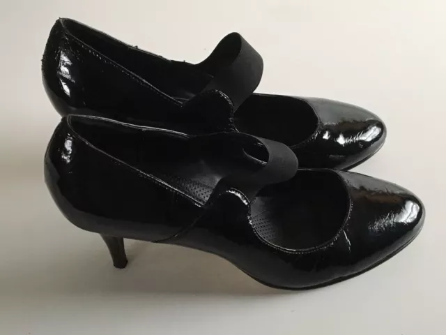 Adrienne Vittadini Black Patent Leather 3” Heel Pumps  Women’s Size 10 M