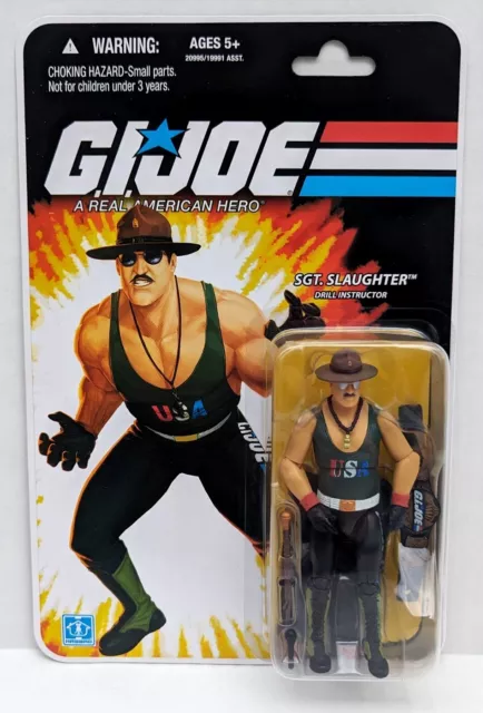 GI Joe ~SGT SLAUGHTER~ Comic Con SDCC 2010 HASBRO Action Figure MOC NEW SEALED