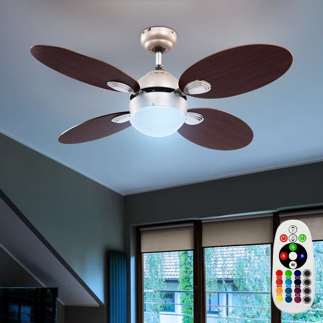 YUNZI Moderno Ventilatore Da Soffitto Con Illuminazione E Telecomando - Foto 3