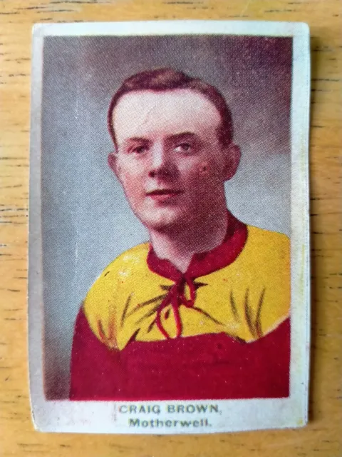 Craig Brown Motherwell DC Thomson Adventure Famous Club Colours & Players 1923