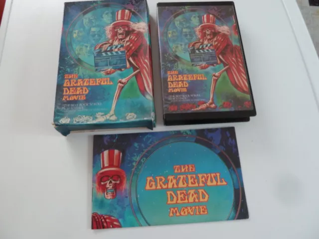 Grateful Dead - The Grateful Dead Movie Vhs Video With Poster & Card 1976 Psych