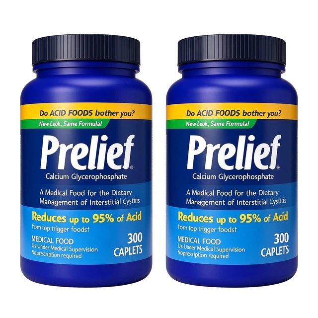 2PACK PRELIEF ACID Reducer Caplets Dietary Supplement, 300 Count £41.22 ...