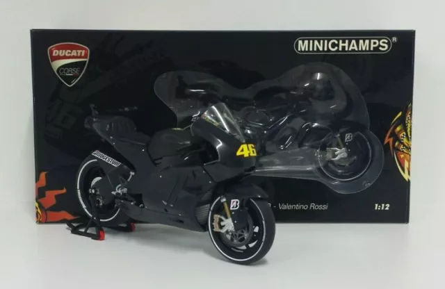 Modèle MINICHAMPS 1:12 valentino rossi Moto Gp Ducati Valencia 2010 Die Cast