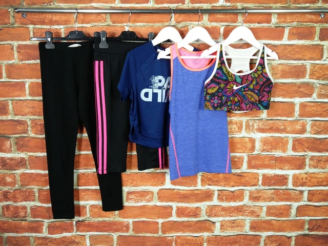 Girls Bundle Age 9-10 Years Adidas Nike Etc Legging T-Shirt Top Bra Active 140Cm
