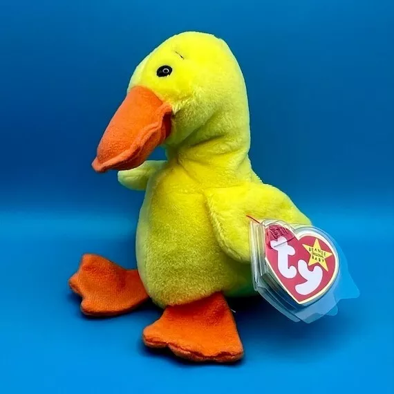 TY Beanie Baby - QUACKERS the Duck (5.5 inch)