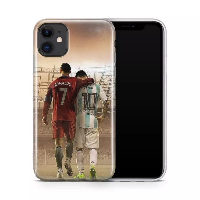 Lionel Messi Und Cristiano Ronaldo Fußballs Handyhülle iPhone 6 7 8 12 13 14 15