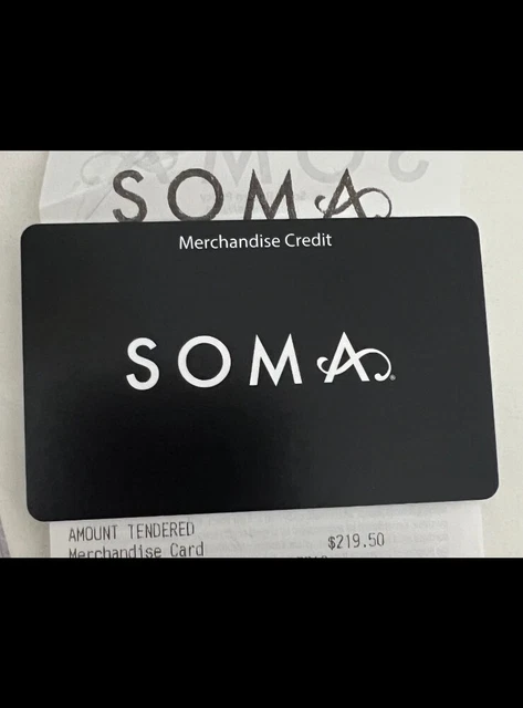Soma Intimates Gift Card $219.50