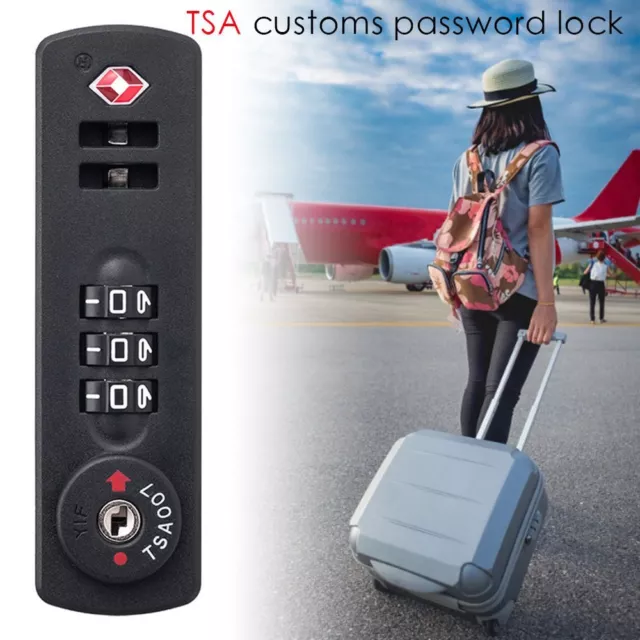 Security 3 Digit Combination Lock Safely Code Lock TSA Customs Lock TSA21123