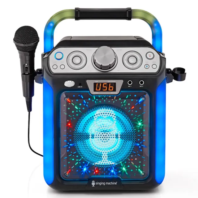 Rfb Singing Machine Groove Cube Karaoke System & Mic Bluetooth Cd+G Sml682