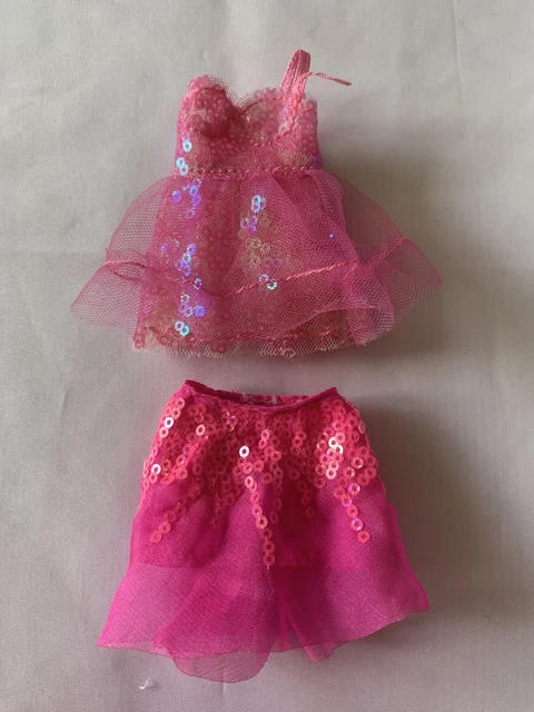 Rainbow High Clothes/Dolls Avery's Pink Sequin Dress & Skirt New