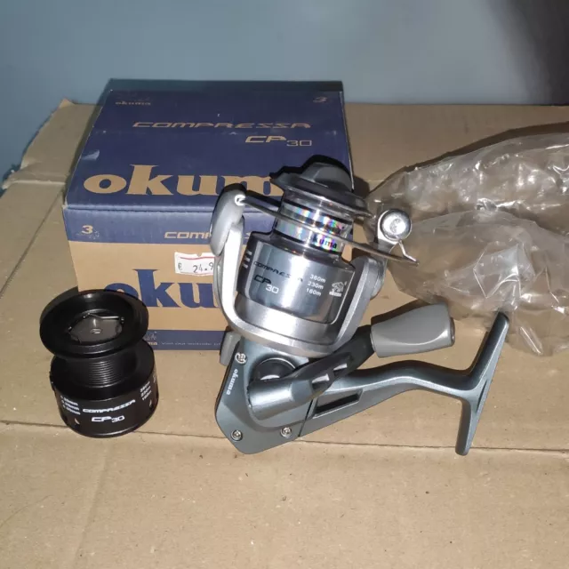 Okuma Compressa CP30. Mulinello da pesca. Nuovo, da negozio chiuso.