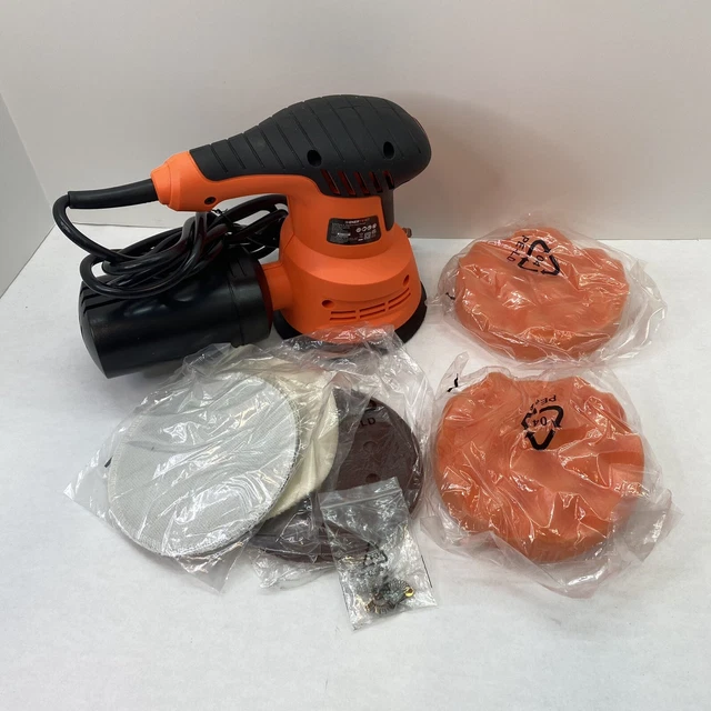 ENERTWIST Orbital Sander 5-in Variable Speed 2.4A Electric Random Orbit Kit