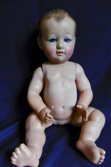 Ancien Baigneur Petitcollin En Celluloid N°50 – 49 Cm – Années 50 Jambes Raides