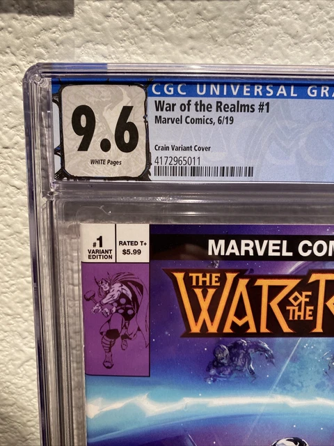 Marvel Comics The War of the Realms 1 crain cgc 2
