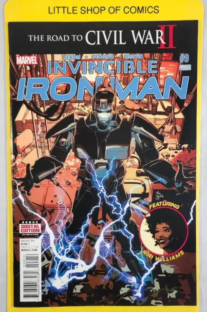Invincible Iron Man #9 2nd Print 2016 Marvel Riri Williams (Ironheart) VF