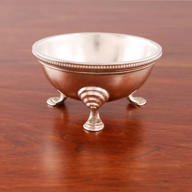 Heavy Bigelow Bros & Kennard Boston Sterling Silver Footed Master Salt Cellar