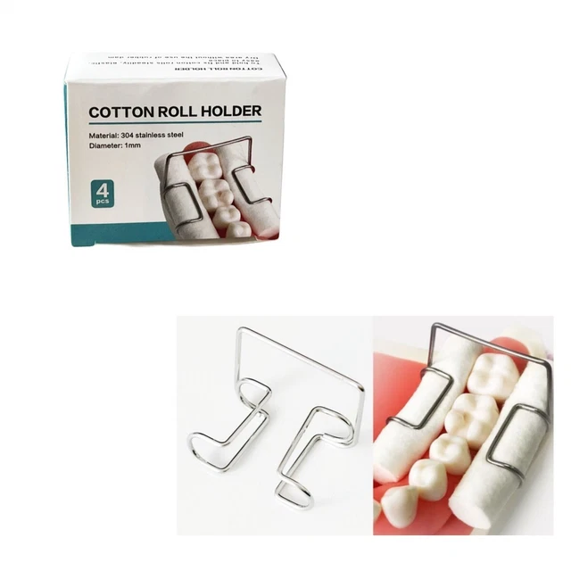 Easyinsmile 100 Clip Porta Rulli In Cotone Dentali – Monouso, Isolanti E Sterili Per Chirurgia E Ortodonzia