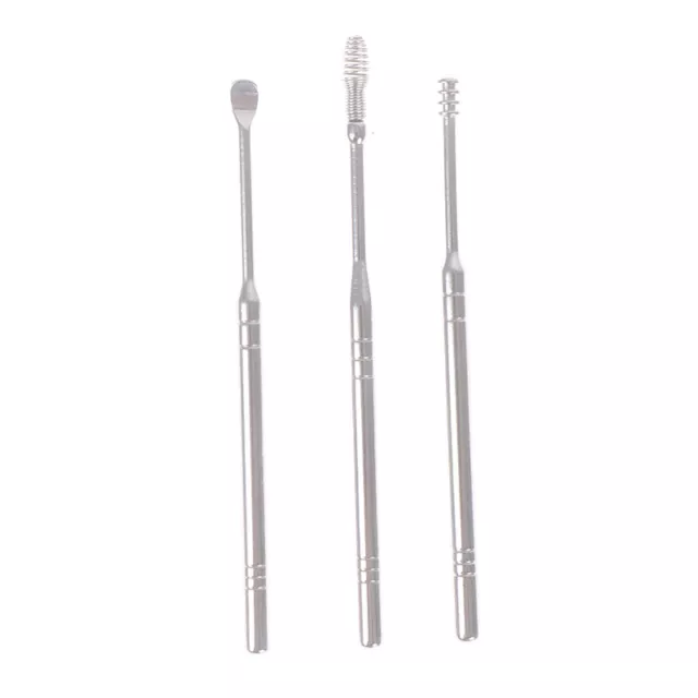 1pcs Stainless Steel Spiral Ear Pick Spoon Ear Wax Removal Cleaner A-P2