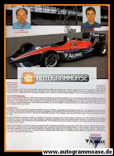 Autogramm Formel 1 | Stefan JOHANSSON | 1990er (Indy Car Team Bettenhausen)