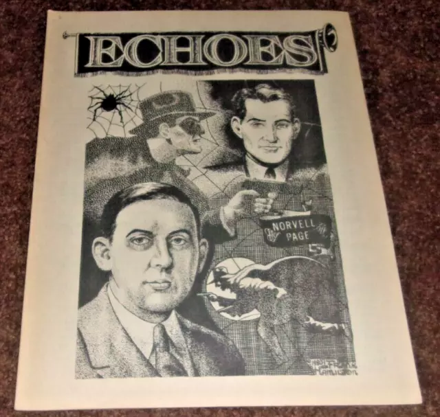 Echoes #2, Fanzine, Pulp, The Spider, Dr. Who, Doc Savage, The Butcher,Wentworth