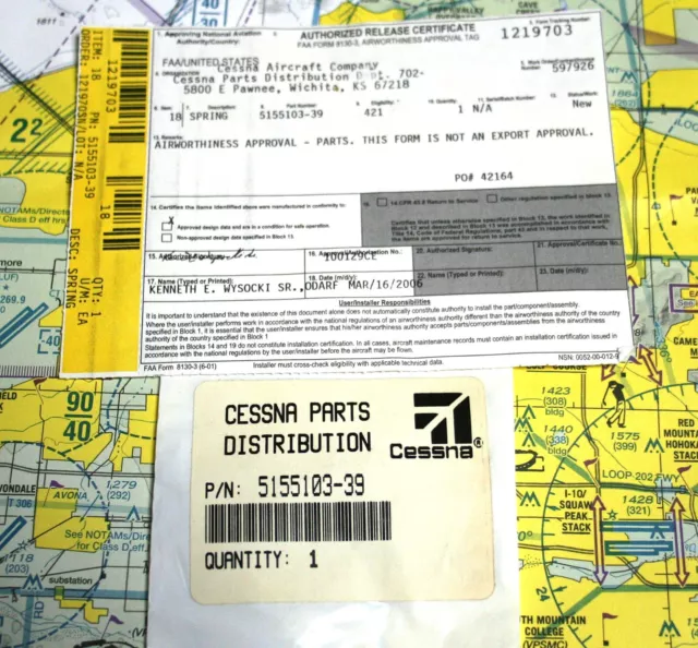 5155103-39 Spring Cessna New with 8130