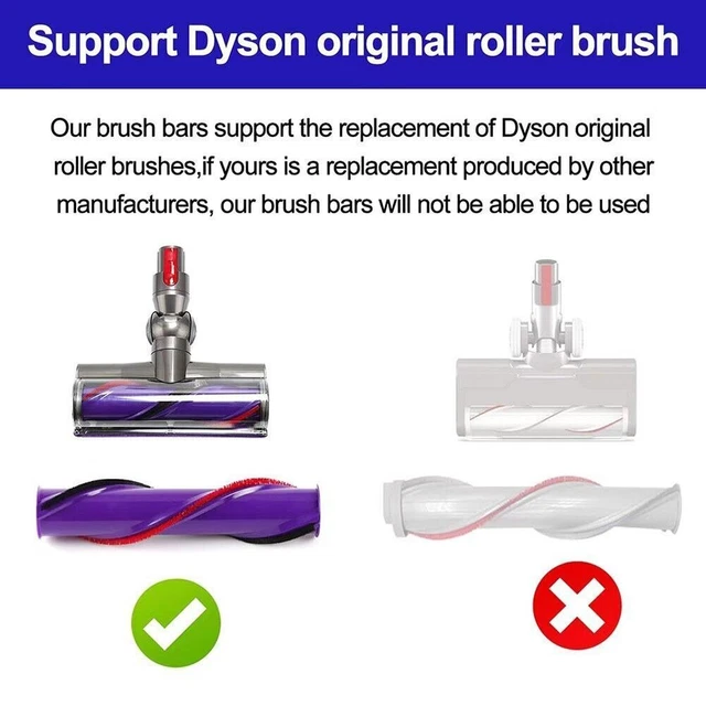 Dyson Bandes douces en peluche Bandes d'aspirateur Bandes de brosse à rouler 3