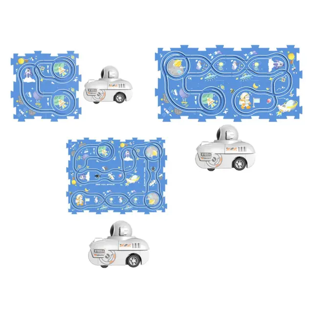 Puzzles Track Play Set with Vehicles Brain Development Learning Toys Track