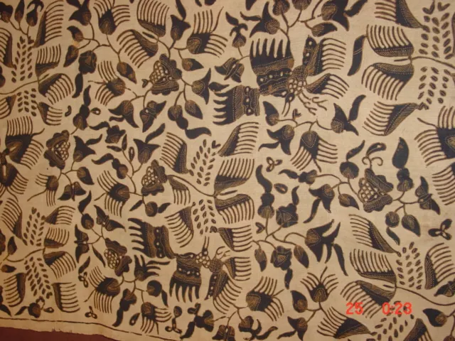 Wonderful Antique 1910 Indonesian  Batik Silk Selendang  ***Hg***