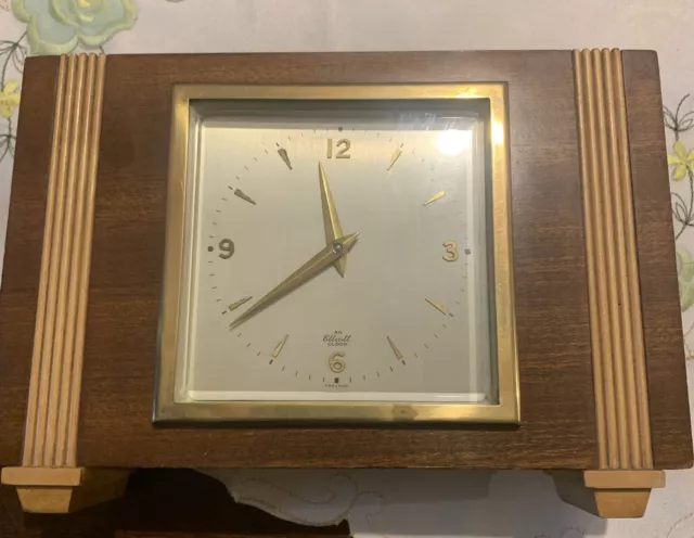 ELLIOTT OF LONDON MANTLE CLOCK MANUFACTURERS OF LONDON - Faulty