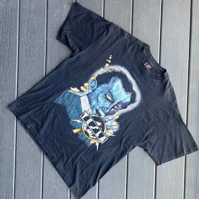 VTG 92 Tesla Psychotic Supper Concert Tour Black T-Shirt  XL
