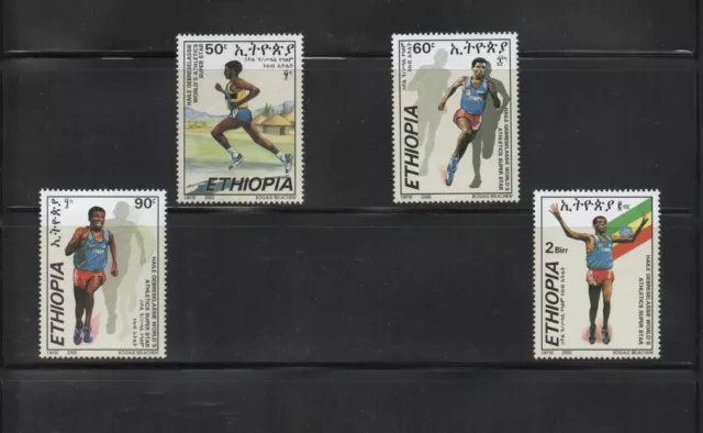 Ethiopia 2000 Haile Gebreselassie "World’s Athletics Super Star" 4 MNH Stamp Set