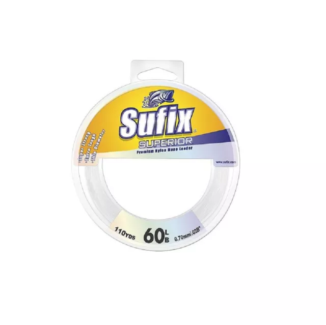 Sufix Superior Clear Leader cavo a percussione 1,40 mm / 200 libbre / 100 m cavo a percussione