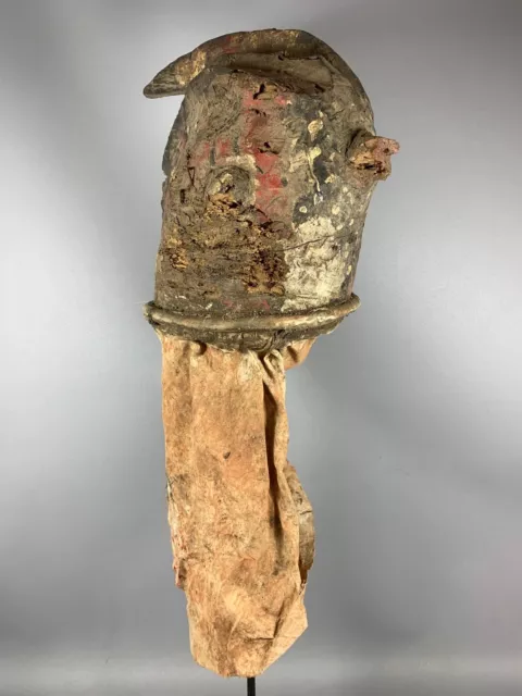 210111 - Antique Rare Tribal Used African Head Bobo Mask - Burkina Faso.